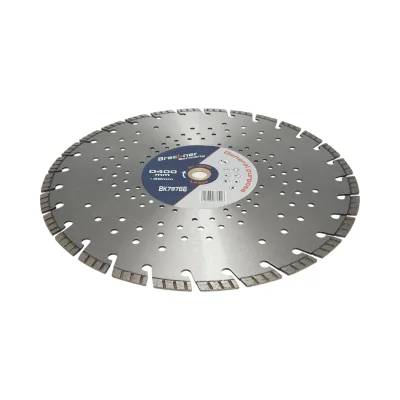 Disco diamantato turbo segmentato 400x30mm, segmento 10mm per cemento armato, pavimentazioni, archi, pietra dura Breckner Germany - immagine 3