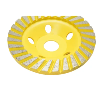 Disco diamantato turbo segmentato tipo coppa 125x22.23 mm per levigatura di cemento, granito e pietra, Crownman - immagine 3