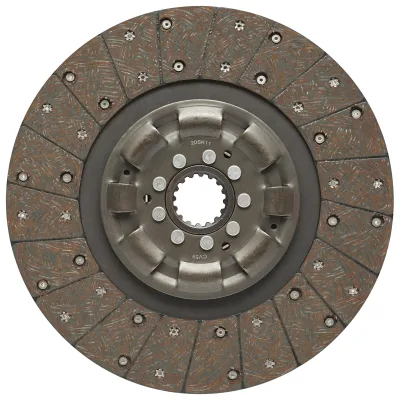 Disco frizione con ferodo e molla 16 scanalature per trattore forestale con motore Perkins