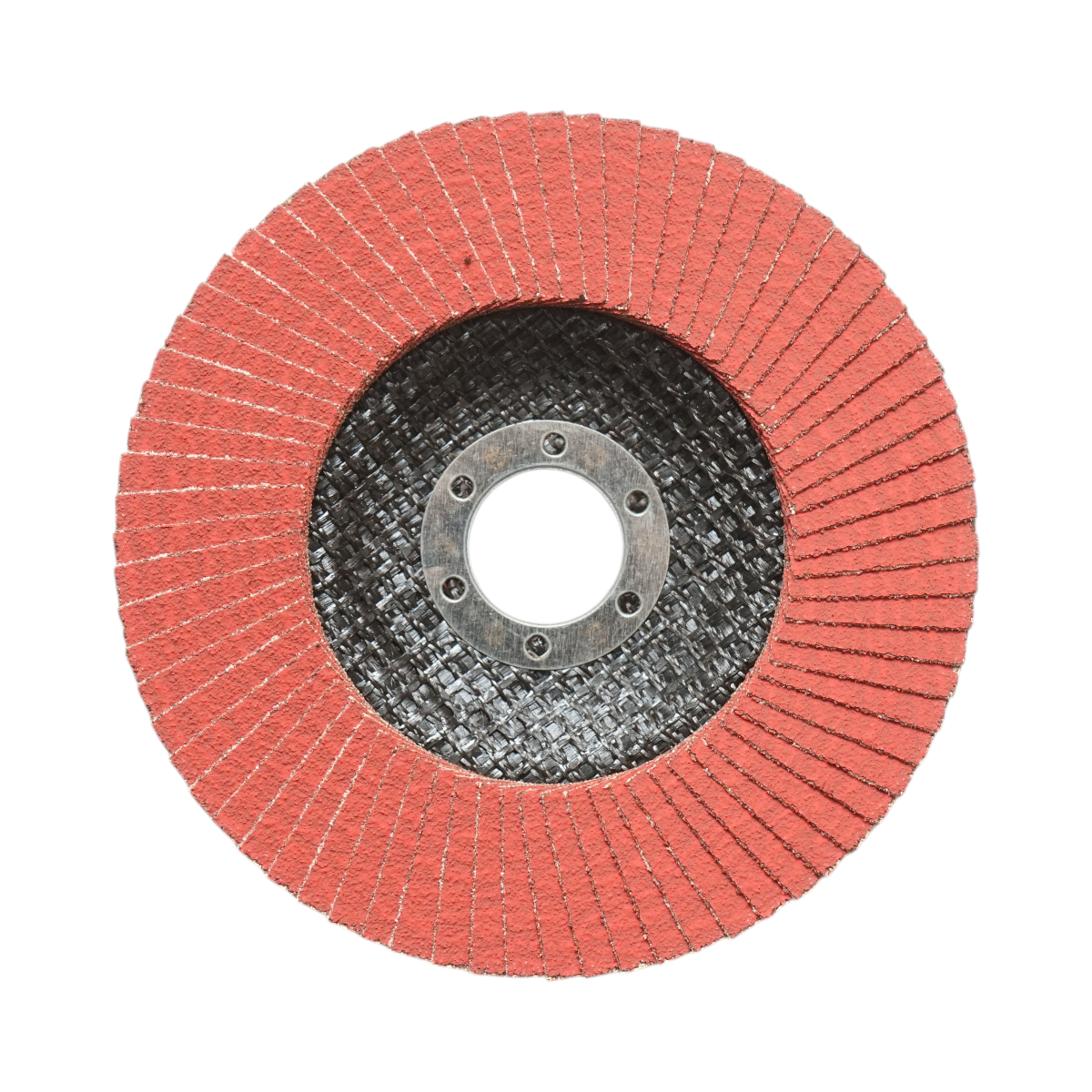 Disco lamellare abrasivo al corindone T27 CA100, 125x22mm per la levigatura/lucidatura di acciaio inossidabile e metallo Breckner Germany - immagine 2