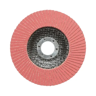 Disco lamellare abrasivo al corindone T27 CA120, 125x22mm per la levigatura/lucidatura di acciaio inossidabile e metallo Breckner Germany - immagine 2