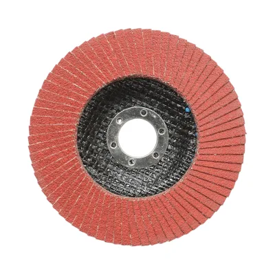 Disco lamellare abrasivo al corindone T27 CA80, 125x22mm per levigatura/lucidatura di acciaio inossidabile e metallo Breckner Germany - immagine 2