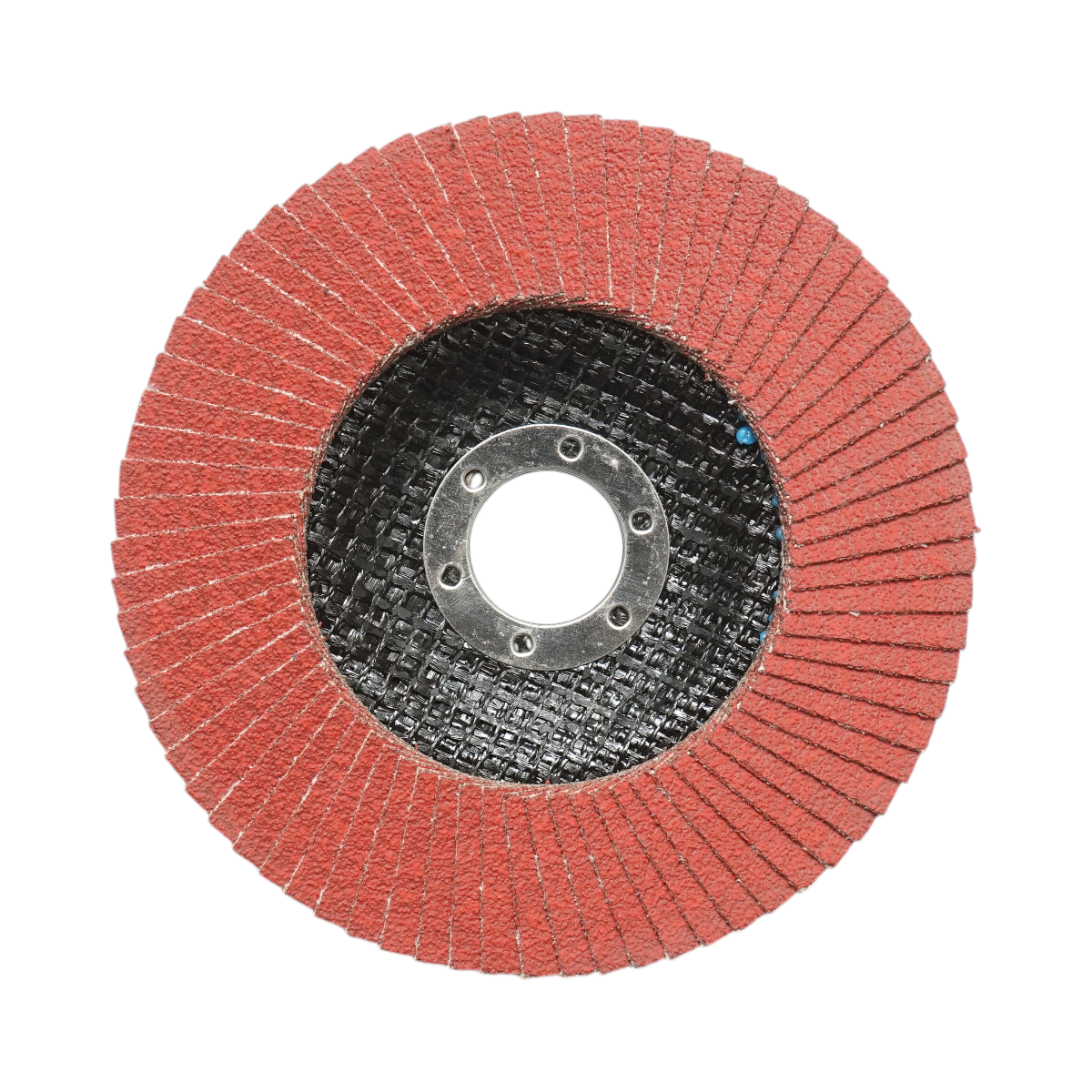 Disco lamellare abrasivo al corindone T27 CA80, 125x22mm per levigatura/lucidatura di acciaio inossidabile e metallo Breckner Germany - immagine 2