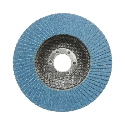 Disco lamellare abrasivo in zirconia T27 ZA120, 125x22mm per levigatura/lucidatura di metalli e acciaio inossidabile Breckner Germany - immagine 2
