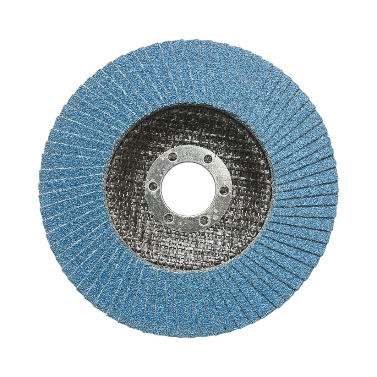 Disco lamellare abrasivo in zirconia T27 ZA120, 125x22mm per levigatura/lucidatura di metalli e acciaio inossidabile Breckner Germany - immagine 2