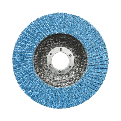 Disco lamellare abrasivo in zirconia T27 ZA40, 125x22mm per levigatura/lucidatura di metalli e acciaio inossidabile Breckner Germany - immagine 2