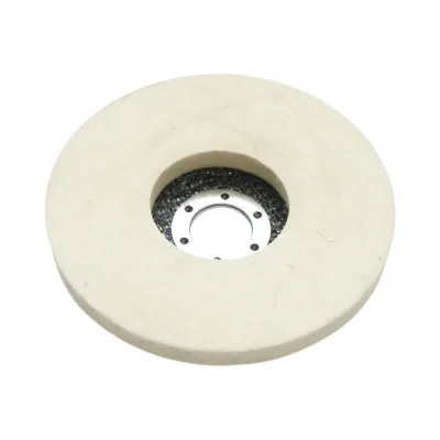 Disco lucidante in feltro 125x12x22,23 mm, per lucidatura e finitura di metalli, acciaio inossidabile e alluminio. Breckner Germany - immagine 4