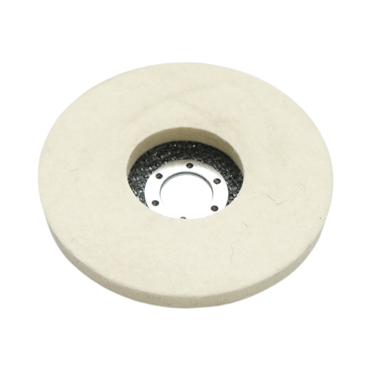 Disco lucidante in feltro 125x12x22,23 mm, per lucidatura e finitura di metalli, acciaio inossidabile e alluminio. Breckner Germany - immagine 4