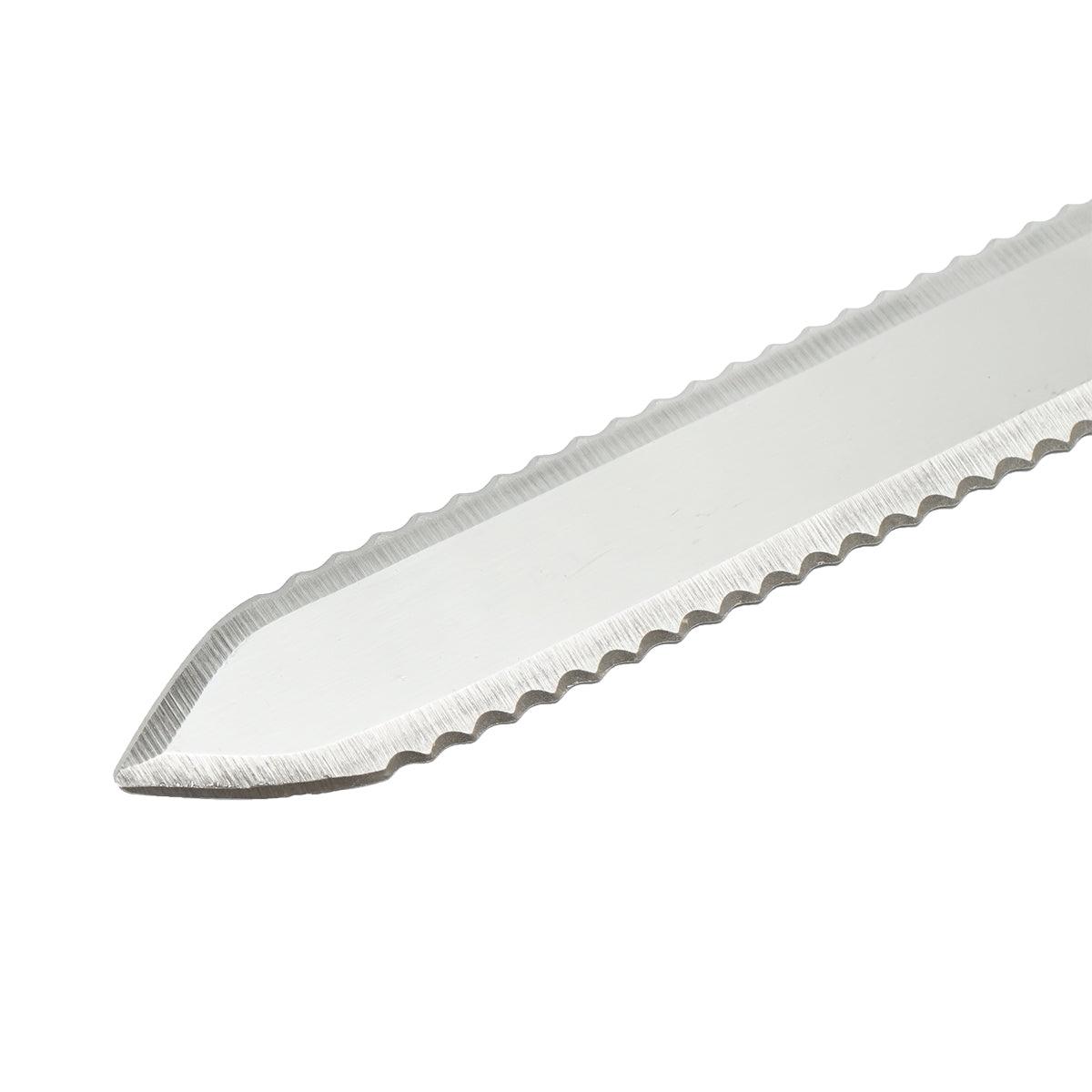 DISOPERCOLATORE lama seghettata acciaio inox 400 mm Coltello Disopercolatore lama seghettata - immagine 6
