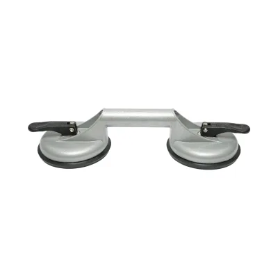 Dispositivo di sollevamento con 2 ventose in alluminio, diametro 118mm, capacità massima 80-100Kg, Crownman - immagine 4
