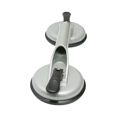 Dispositivo di sollevamento con 2 ventose in alluminio, diametro 118mm, capacità massima 80-100Kg, Crownman - immagine 8