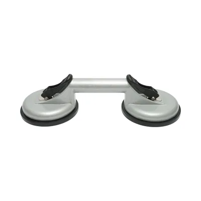 Dispositivo di sollevamento con 2 ventose in alluminio, diametro 118mm, capacità massima 80-100Kg, Crownman - immagine 2