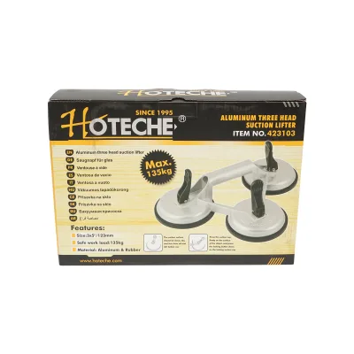 Dispositivo di sollevamento con 3 ventose in alluminio max 135 Kg Hoteche - immagine 7