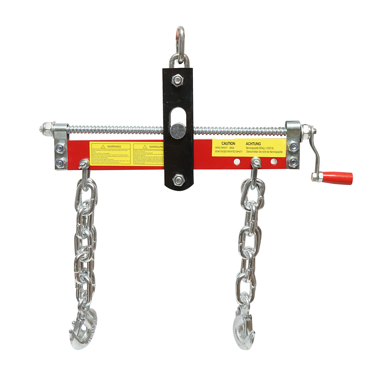 Dispositivo di sospensione del motore con catena e ganci 900 kg - immagine 2