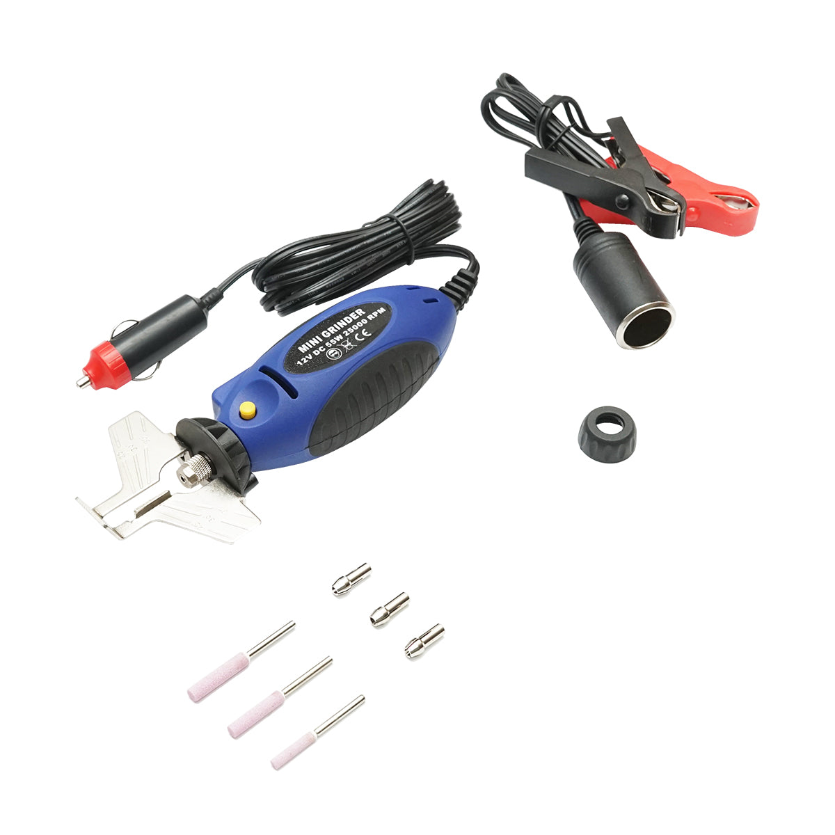 Dispositivo elettrico portatile 12V, 55W, 25000 giri/min per affilare le catene delle motoseghe