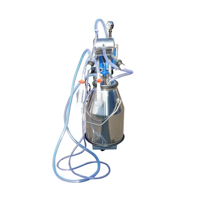 Dispositivo per mungitura di mucche, 1 postazione, 550W, 220V, bidone in acciaio inox da 25L, gruppo di mungitura con 2 manicotti, pressione del vuoto 45-50 kPa, pulsazioni 60-80 cpm. - immagine 5
