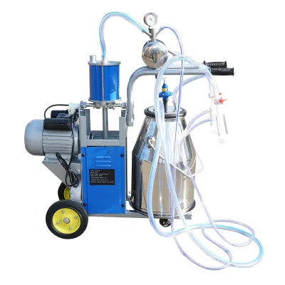 Dispositivo per mungitura di mucche, 1 postazione, 550W, 220V, bidone in acciaio inox da 25L, gruppo di mungitura con 2 manicotti, pressione del vuoto 45-50 kPa, pulsazioni 60-80 cpm. - immagine 3