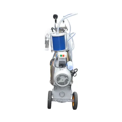 Dispositivo per mungitura di mucche, 1 postazione, 550W, 220V, bidone in acciaio inox da 25L, gruppo di mungitura con 4 manicotti, pressione del vuoto 40-50 kPa, pulsazioni 64 cpm - immagine 7