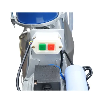 Dispositivo per mungitura di mucche, 1 postazione, 550W, 220V, bidone in acciaio inox da 25L, gruppo di mungitura con 4 manicotti, pressione del vuoto 40-50 kPa, pulsazioni 64 cpm - immagine 10