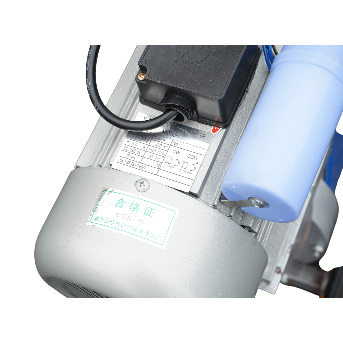 Dispositivo per mungitura di mucche, 1 postazione, 550W, 220V, bidone in acciaio inox da 25L, gruppo di mungitura con 4 manicotti, pressione del vuoto 40-50 kPa, pulsazioni 64 cpm - immagine 11