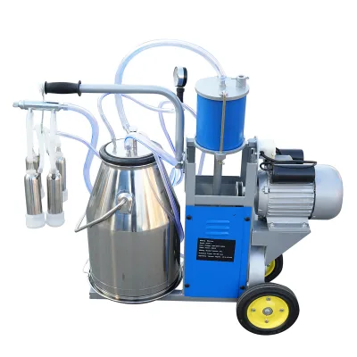 Dispositivo per mungitura di mucche, 1 postazione, 550W, 220V, bidone in acciaio inox da 25L, gruppo di mungitura con 4 manicotti, pressione del vuoto 45-50 kPa, pulsazioni 60-80 cpm - immagine 3