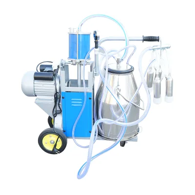 Dispositivo per mungitura di mucche, 1 postazione, 550W, 220V, bidone in acciaio inox da 25L, gruppo di mungitura con 4 manicotti, pressione del vuoto 45-50 kPa, pulsazioni 60-80 cpm - immagine 7