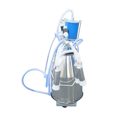 Dispositivo per mungitura di mucche, 1 postazione, 550W, 220V, bidone in acciaio inox da 25L, gruppo di mungitura con 4 manicotti, pressione del vuoto 45-50 kPa, pulsazioni 60-80 cpm - immagine 6