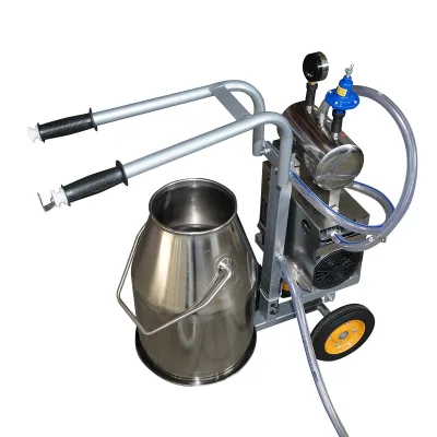 Dispositivo per mungitura di mucche, 1 postazione, 650W, bidone in acciaio inox da 25L, gruppo di mungitura con 4 manicotti, pressione del vuoto 45-50 kPa, pulsazioni 60-80 cpm - immagine 10