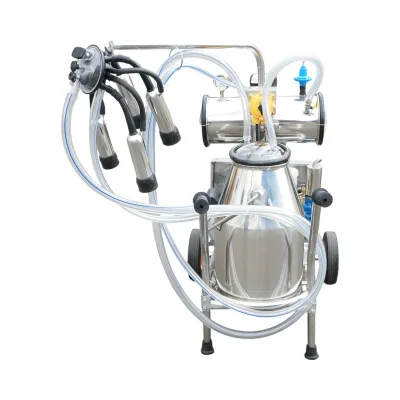 Dispositivo per mungitura di mucche, 1 postazione, 750W, 220V, bidone in acciaio inox da 25L, gruppo di mungitura con 4 manicotti, pressione del vuoto 40-50 kPa, pulsazioni 60-80 cpm. - immagine 10