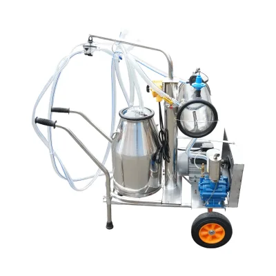 Dispositivo per mungitura di pecore, 1 postazione, 750W, 220V, bidone in acciaio inox da 25L, gruppo di mungitura con 2 manicotti, pressione del vuoto 40-50 kPa, pulsazioni 60-80 cpm - immagine 9