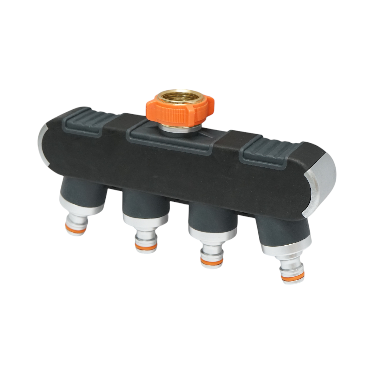 Distributore a 4 vie con rubinetti, connettori 1/2 e adattatore rubinetto 1/2-3/4 per tubo da giardino - immagine 8