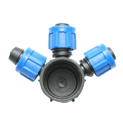Distributore di connessione per tubo e banda di gocciolamento da 17mm con 3 teste per sistemi di irrigazione - immagine 6