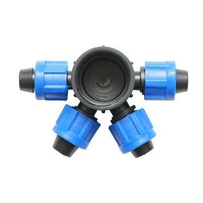 Distributore di connessione per tubo e banda di gocciolamento da 17mm con 4 teste per sistemi di irrigazione - immagine 6