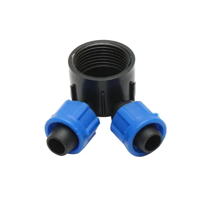Distributore di connessione per tubo e tubo di gocciolamento da 16mm con 2 teste per sistemi di irrigazione - immagine 2