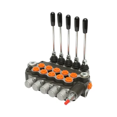 Distributore idraulico 5 leve, portata 80L/min, pressione 200 bar Breckner Germany