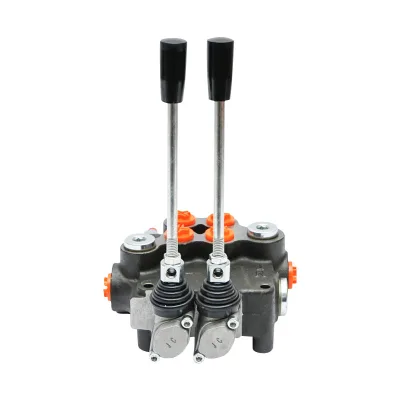 Distributore idraulico a 2 leve, attacco di installazione M22x1,5 portata 80L/min Trattore Forestale Breckner Germany - immagine 11