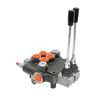 Distributore idraulico a 2 leve, attacco di installazione M22x1,5 portata 80L/min Trattore Forestale Breckner Germany - immagine 6