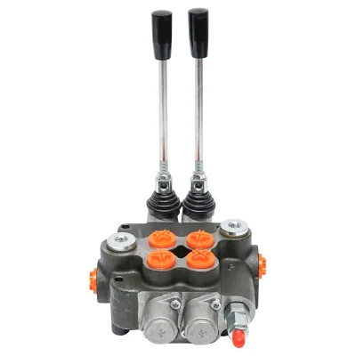 Distributore idraulico a 2 leve, attacco di installazione M22x1,5 portata 80L/min Trattore Forestale Breckner Germany - immagine 10