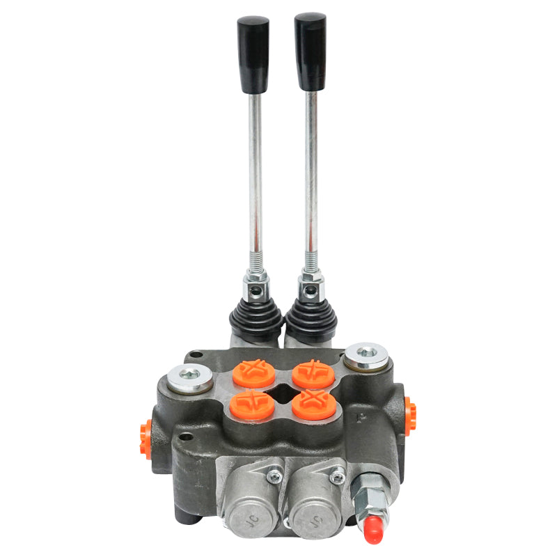Distributore idraulico a 2 leve, attacco di installazione M22x1,5 portata 80L/min Trattore Forestale Breckner Germany - immagine 10