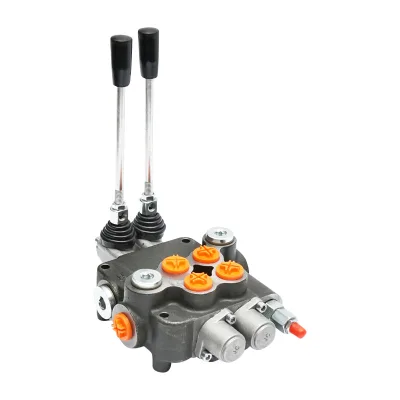 Distributore idraulico a 2 leve, attacco di installazione M22x1,5 portata 80L/min Trattore Forestale Breckner Germany - immagine 4