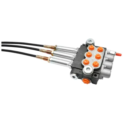 Distributore idraulico a 3 leve, lunghezza cavo 2,5 m pressione 250 bar portata 40 l/min - immagine 10