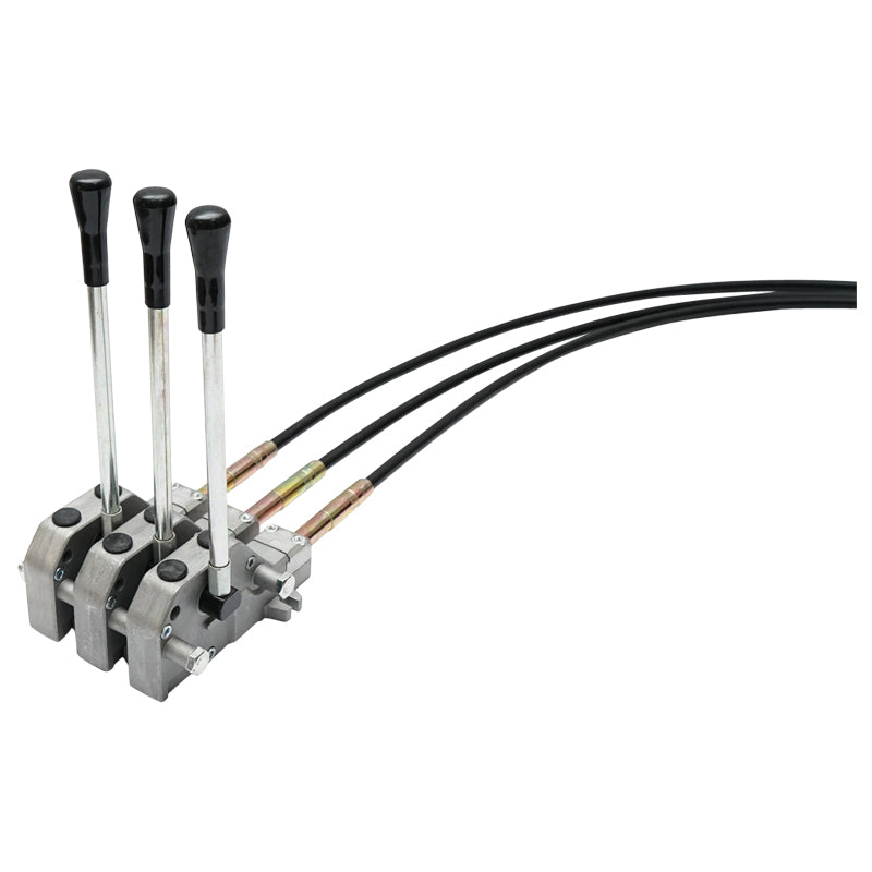 Distributore idraulico a 3 leve, lunghezza cavo 2,5 m pressione 250 bar portata 40 l/min - immagine 12