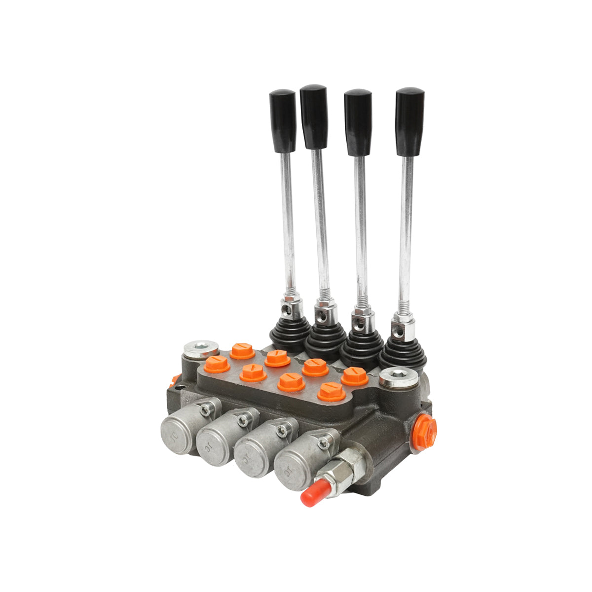 Distributore idraulico a 4 leve, portata 40L/min, con leva inclusa -15 /+80 Breckner Germany - immagine 2