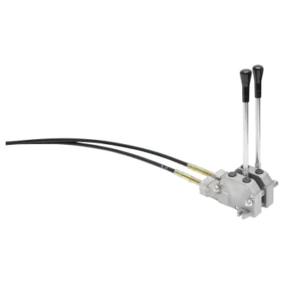 Distributore idraulico con 2 leve, lunghezza cavo 2m pressione 250 bar portata 40L/min - immagine 7