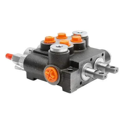 Distributore idraulico con 2 leve, lunghezza cavo 2m pressione 250 bar portata 40L/min - immagine 9