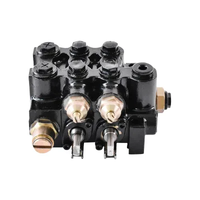 Distributore idraulico con due leve, pressione 200 bar, 80 L/min. (LEVE NON INCLUSE!) - immagine 8