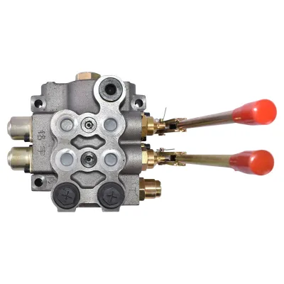 Distributore idraulico con due leve, pressione 200 bar, 80 L/min. (LEVE NON INCLUSE!) - immagine 6