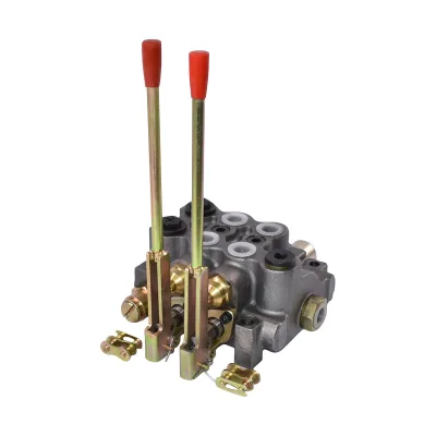 Distributore idraulico con due leve, pressione 200 bar, 80 L/min. (LEVE NON INCLUSE!) - immagine 3