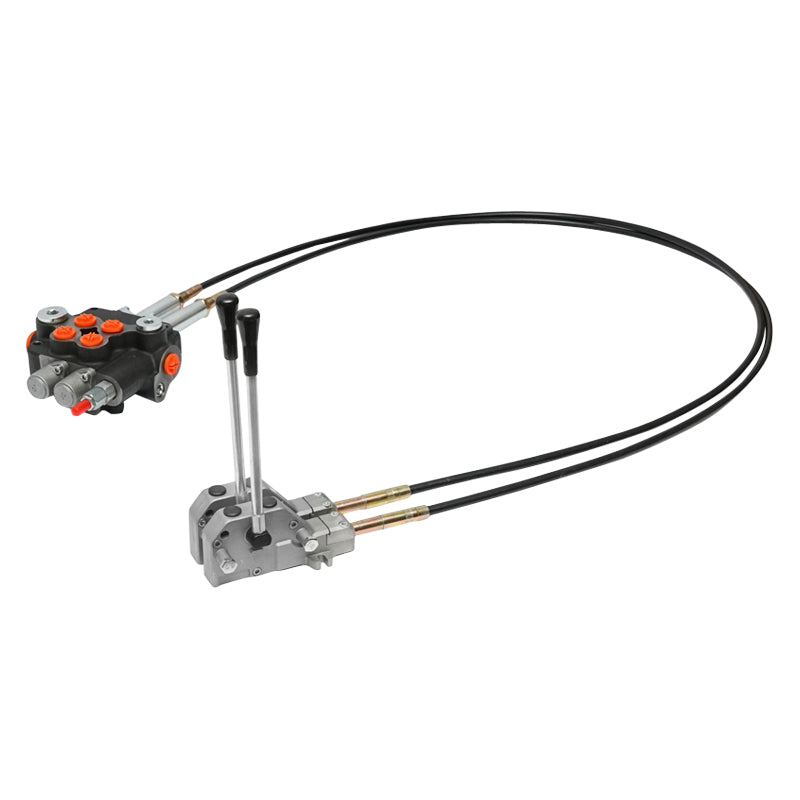 DISTRIBUTORE OLEODINAMICO 2 leve, lunghezza cavo 2,5 m pressione 250 bar portata 80 l/min - immagine 5