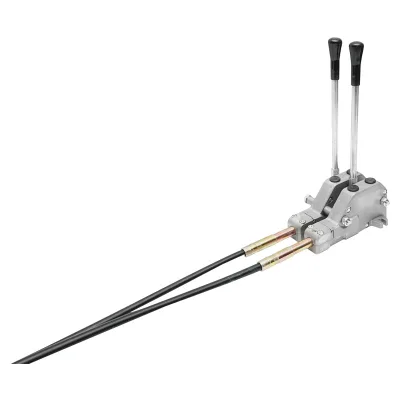 DISTRIBUTORE OLEODINAMICO 2 leve, lunghezza cavo 2m pressione 250 bar portata 80L/min - immagine 10